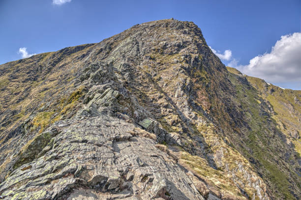 Foule Crag From Sharp Edge (Blencathra) stock photo
