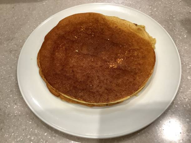 istock Hot cakes made at home that are overcooked and burnt black 1457355738