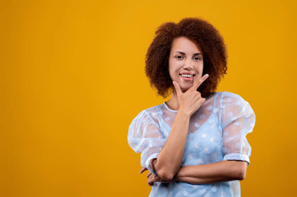 istock Young pretty woman looking confident and determined 1457357323