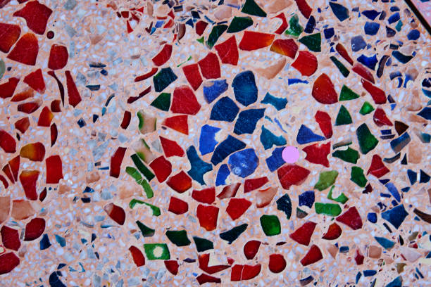 Tile wall of variation colors of artifact