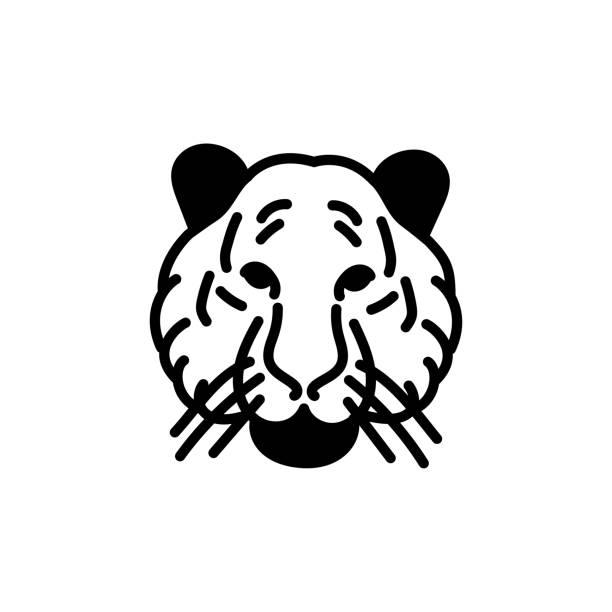 wild animal icon in vector. logotype - leopard tank 幅插畫檔、美工圖案、卡通及圖標
