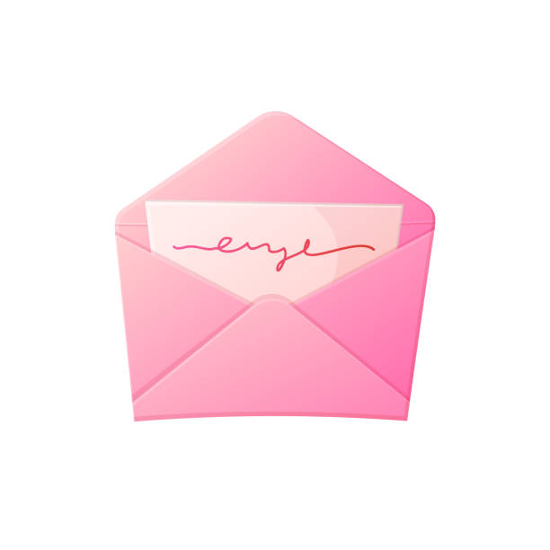 istock Love letter. Open envelope with letter. Vanentine day, romantic confession concept. 1457369962