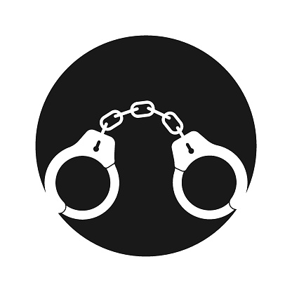 handcuffs icon vector illustration design