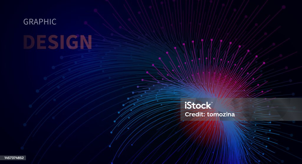 Web Mess Abstract Futuristic Web Page Poster With Abstract Shape Stock Illustration ...