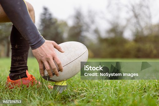 istock Rugby player, free kick 1457376753