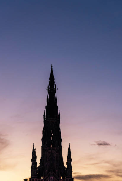 istock Edinburgh's Scott Monument in silhouette 1457377291