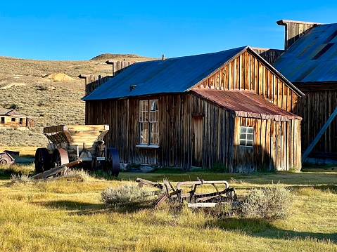 The remnants of the wildest city in the Wild West, Bodie knows as Ghost Town, California, USA