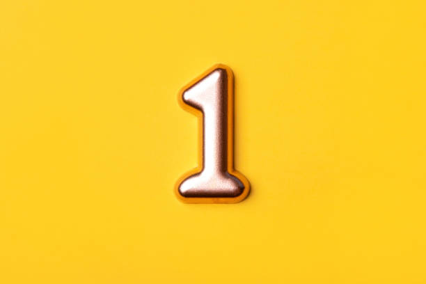 istock Metal number one. 1457381611