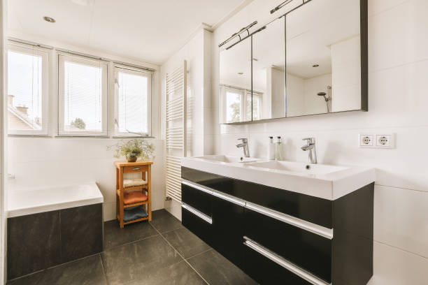 istock Interior of a bathroom 1457389729