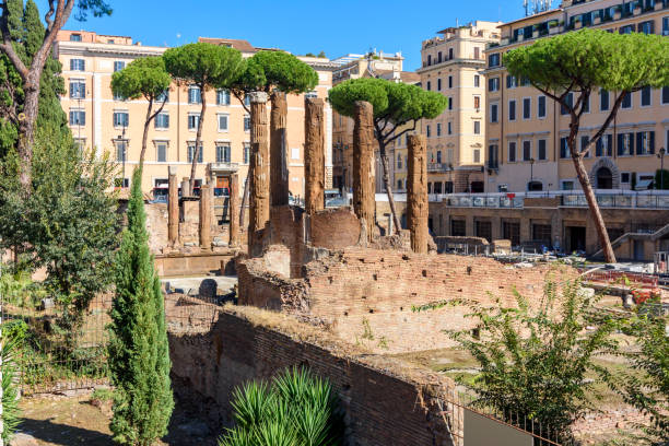 istock Largo di Torre Argentina square in Rome, Italy 1457395784