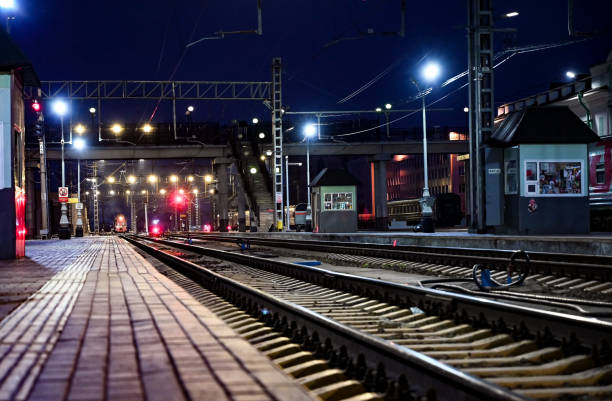 railway platform, train rides on rails , boarding the car