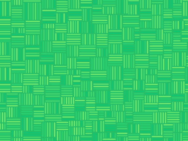 ilustrações de stock, clip art, desenhos animados e ícones de seamless pattern green textured lines background - burlap textile backgrounds textured