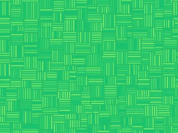 Vector illustration of Seamless Pattern Green Textured Lines Background
