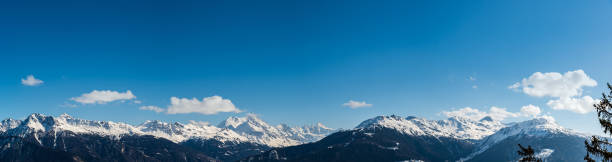 Swiss alps Swiss alps view from Crans Montana crans montana stock pictures, royalty-free photos & images