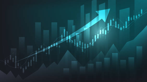 istock finance and business background. bar chart and candlestick chart show stock market trading price 1457407648