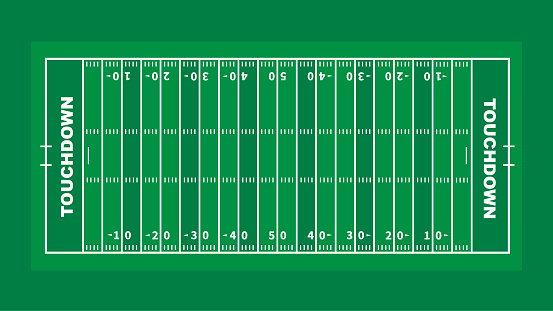 Football field (concept) green.