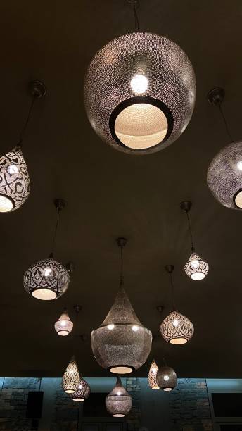 istock Oriental lights in a dark room 1457409950