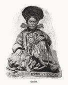 istock Buryat woman from southeastern Siberia, halftone print, published in 1899 1457410759