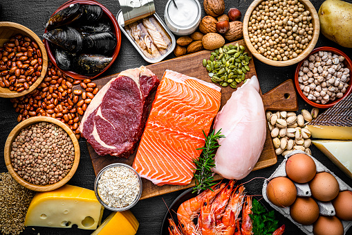 Alimentos ricos en proteínas saludables photo