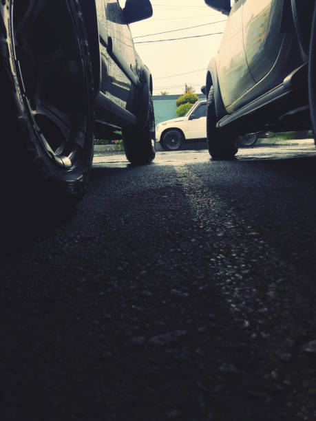 istock Two car in the road 1457411825