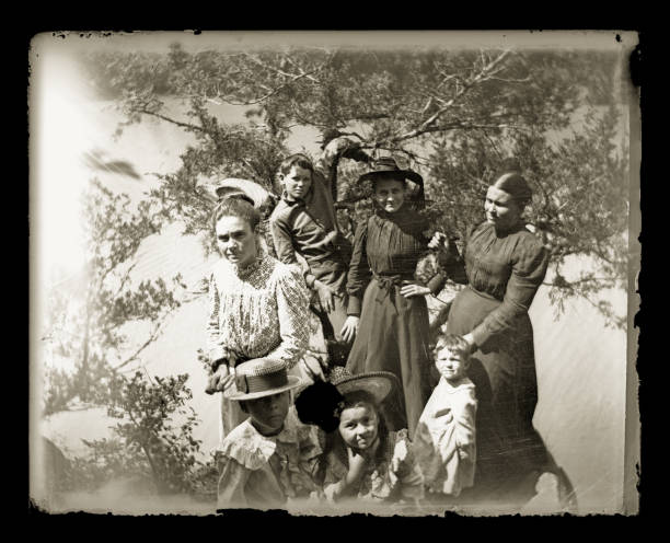 istock Women and Children Portrait, Circa 1890 1457422692