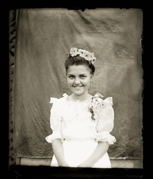istock Portrait of a young, Victorian-era, Woman, Circa 1890 1457423974
