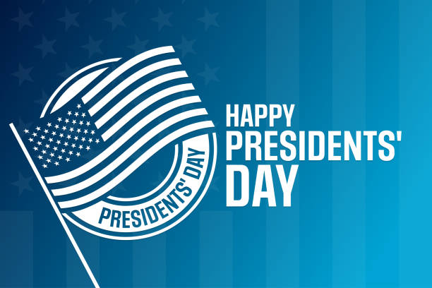 Happy Presidents' Day. Vector illustration. Holiday poster. Happy Presidents' Day. Vector illustration. Holiday poster presidents day logo stock illustrations