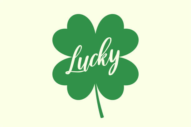 Clover Text 210+ Four Leaf Clover Text Symbol Silhouettes Stock Photos, Pictures ...