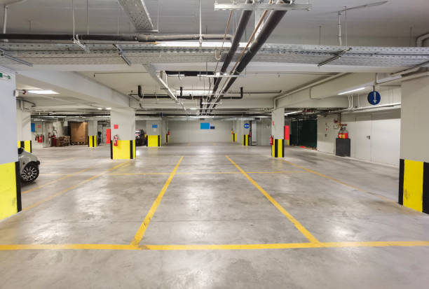 istock parking underground urban for shopping modern 1457431261