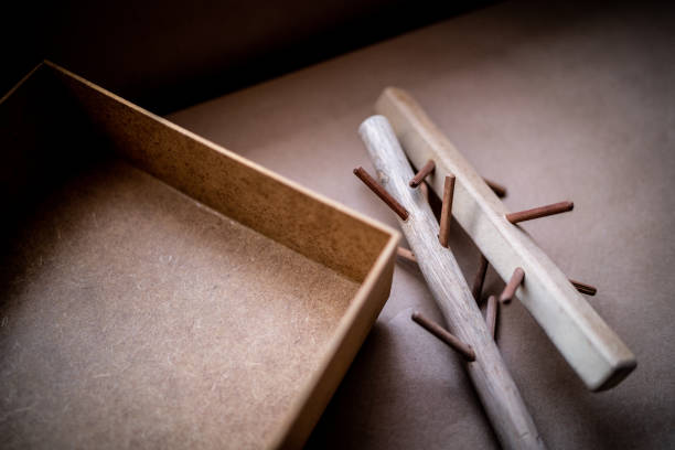 Close-up of a wooden objects on the table