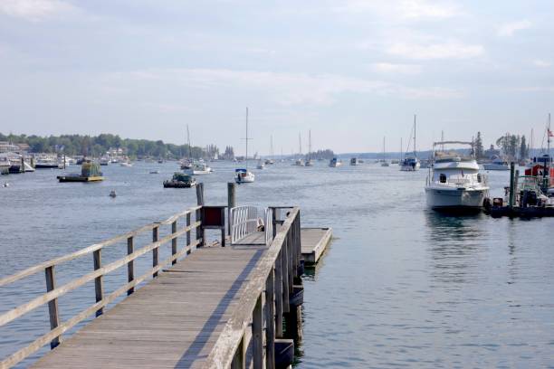 istock Dock and boats Boothbay Harbor Maine 1457440833