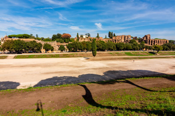 Ancient Circus Maximus in Rome, Italy Ancient Circus Maximus in Rome, Italy circo massimo stock pictures, royalty-free photos & images