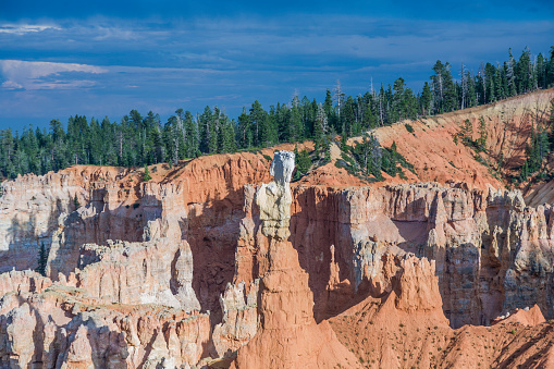 scenic view to Bryce Canyon in afternoon light