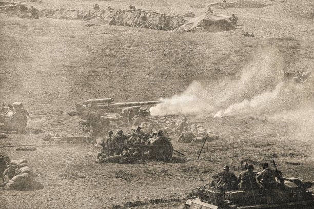 istock WWII German Artillery soldiers on D Day 1457462247