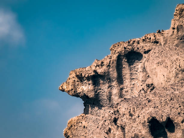 Quilmana rock formations, near Lima, PERU stock photo