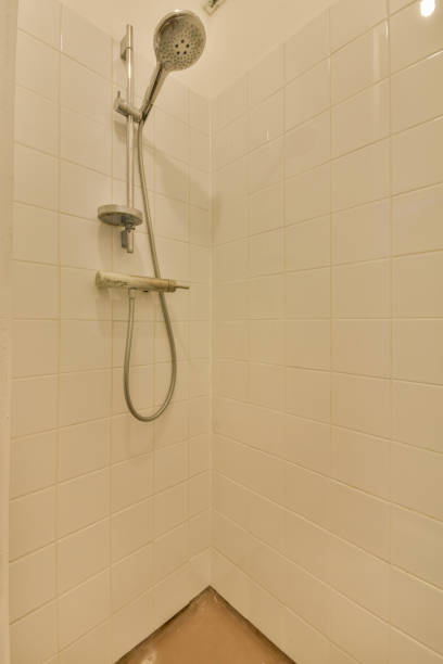 istock Toilet and shower in bathroom 1457469861
