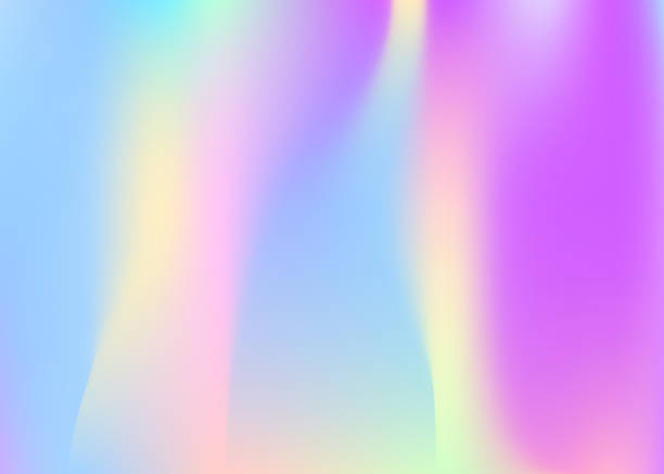 istock Iridescent Gradient. Pink Metal Texture. Fantasy Flyer. Hologram Texture. Abstract Background. Retro Geometric Invitation. Chrome Card. Blur Concept. Purple Iridescent Gradient 1457479552