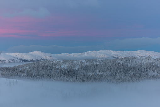 Amazing Sunrise Mountain Landscape in Norway