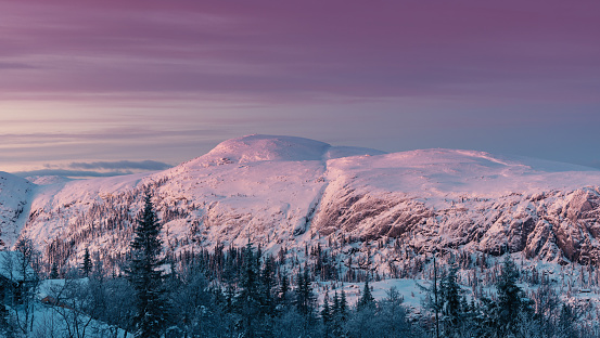 Amazing Sunrise Mountain Landscape in Norway
