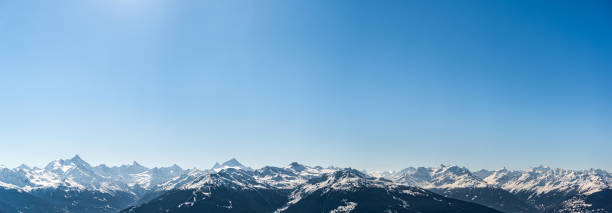 Swiss alps Swiss alps view from Crans Montana crans montana stock pictures, royalty-free photos & images