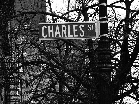 Charles Street in the Rain