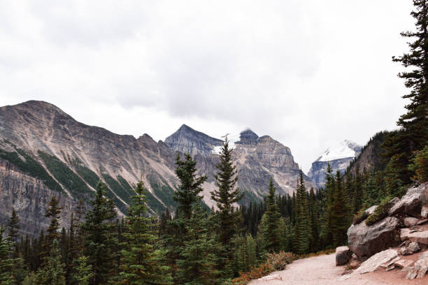 istock Hiking trail surrounded by mountains 1457488901