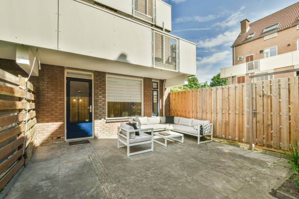 istock Neat patio with sitting area 1457490896