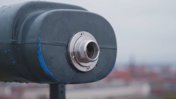 istock Coin Operated Telescope Permanently Mounted on Sightseeing Point 1457493826