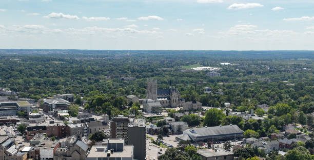 istock Aerial townscape Guelph Ontario, Canada 1457495801