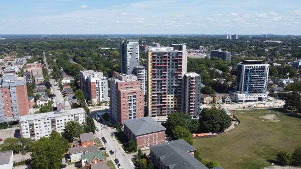 istock Aerial townscape Waterloo Ontario, Canada 1457495853
