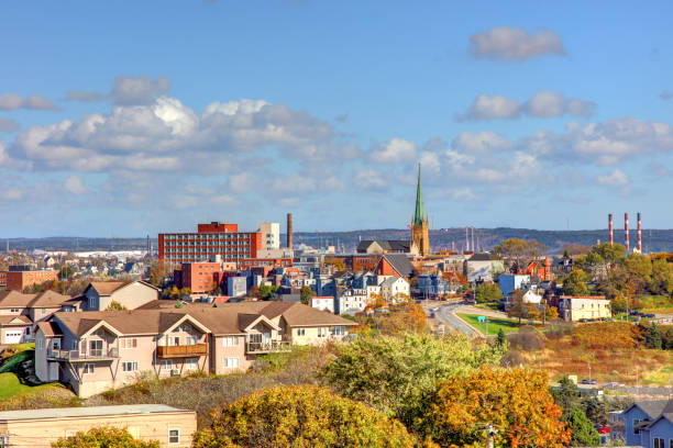 Autumn in Saint John,  New Brunswick stock photo