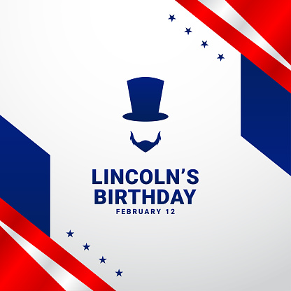 Lincoln Birthay Design Background For Greeting Moment