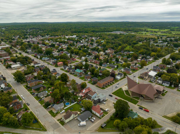 istock Aerial townscape Renfrew Ontario, Canada 1457497550