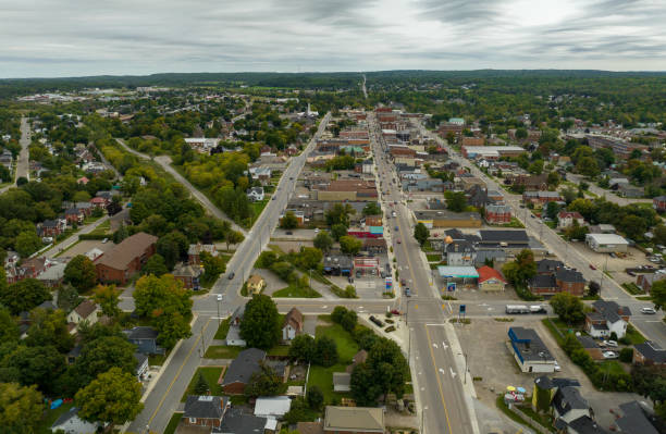 istock Aerial townscape Renfrew Ontario, Canada 1457497563